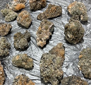 Raw Green Calcite Coated Stilbite <b>Crystal</b> Specimen Mineral <b>Cluster</b> Wholesale Healing Stone Home Decor Gemstone Lot Madhya - Product Image 5