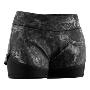 Shorts Deportivos para Mujer con Capa Interior de Soporte, Corte Láser y Ventilación para Entrenamientos en Clima Cálido - Product Image 4