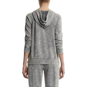 Conjunto de Sudadera Corta y Pantalones Jogger para Mujer, Color Gris, Dos Piezas, Ropa Urbana, Sudadera Corta y Pantalones Jogger de Cintura Alta - Product Image 5