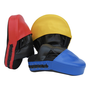 Multi-Layer Padding Leather Boxing <b>Focus</b> <b>Pad</b> Genuine PU Leather MMA Fight Training Customised <b>Focus</b> <b>Pads</b> Breathable Eco-Friendly - Product Image 2