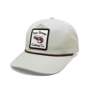 Casquette de baseball OEM à 5 panneaux avec patch tissé et corde, 100% coton premium, visière incurvée, pour homme et femme, vente en gros - Product Image 1