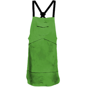 Heavy-Duty Heat Spark Resistant Sleeveless Cowhide Split Leather Welding <b>Apron</b> High Quality Industrial Safety Protective Durable - Product Image 3
