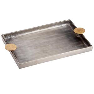 Aluminium Decorative <b>Trays</b> With Luxury Handles Commercial Use Food Serving <b>Trays</b> For Restaurant Hotel Supplies - Product Image 5