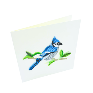 Handcrafted Blue Jay Bird Quilling <b>Card</b> 3D Nature Theme Quilled <b>Card</b> for All <b>Occasions</b> Premium Handmade Greeting <b>Card</b> For Gifts - Product Image 4