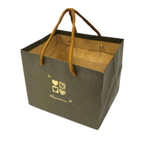 Chocolat Dessert Recyclable sac en papier kraft personnalisation impression pour petite entreprise magasin boulangerie - Product Image 4