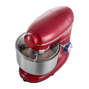 Batteur sur socle électrique 6 QT, mélangeur alimentaire de cuisine, 660W, 6+ vitesses, mélangeur à pâte à tête inclinable, bol en acier inoxydable 1,6 QT - Product Image 1
