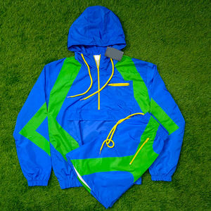 Ensemble de survêtement deux pièces pour homme 2026, personnalisé, imprimé, en nylon, avec fermeture éclair, comprenant un short et une veste coupe-vent, style Memory Suits - Product Image 1