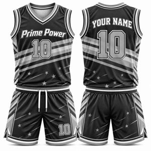 Conjunto de Camiseta y Pantalones Cortos de Baloncesto Reversibles, Uniformes de Equipo Personalizados de Doble Cara para Entrenamiento y Torneos - Product Image 1
