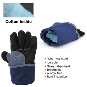 Guantes de Soldadura de Cuero Duraderos de la Mejor Calidad, con Pantalla Táctil y Protección Térmica para Uso en Exteriores, para Soldadores TIG/MIG - Product Image 6