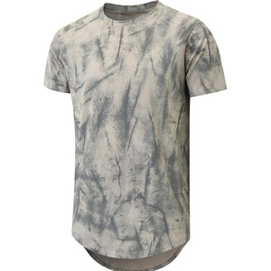 เสื้อยืดคอกลมทรงปกติคุณภาพสูงสำหรับผู้ชาย ผ้าแห้งเร็ว ระบายอากาศได้ดี แขนสั้น รับผลิตตามแบบ ขายส่ง - Product Image 1