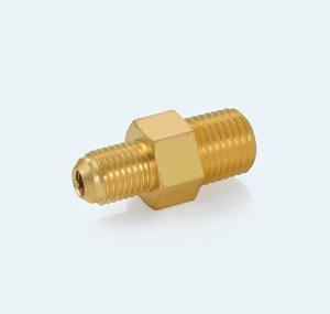 Adaptateur de raccordement demi-union en laiton de qualité export 1/4 x 1/8 NPT SAE 45 degrés pour l'entretien des bouteilles de gaz haute pression - Product Image 5