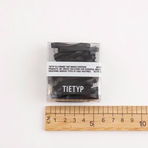 Élastiques à cheveux TIETYP, bandeaux en caoutchouc élastique, couleur unie, minimaliste, moderne, usage quotidien, pour femmes, emballage en carton, fabriqué en Corée - Product Image 6