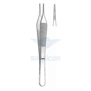 Pinzas Micro Adson de 15 cm (6 Pulgadas), Pinzas Quirúrgicas de Acero Inoxidable de Primera Calidad para Microcirugía, Cirugía Plástica y Cirugía General - Product Image 1