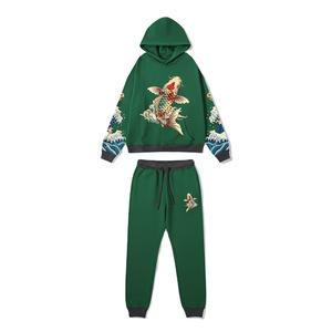 Chándal de Invierno para Hombre, Estampado, Grueso, Forrado de Felpa, con Capucha, para Clima Frío - Product Image 2