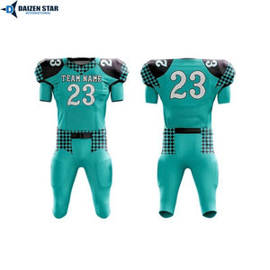 Short Sleeves Spandex/Polyester Moisture-Wicking UPF 50+ Custom Team Names All Seasons American Football Uniform - Product Image 6