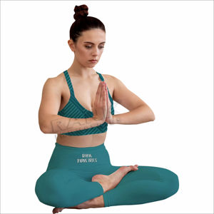 Conjuntos de yoga para mujer, conjunto deportivo de dos piezas con leggings elásticos y sujetador deportivo acolchado para correr y gimnasio - Product Image 2