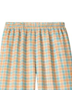 Ensemble de pyjama pour femmes à carreaux multicolores personnalisés, manches longues, boutons, vêtements de nuit doux et respirants en coton, ensemble de détente deux pièces - Product Image 6