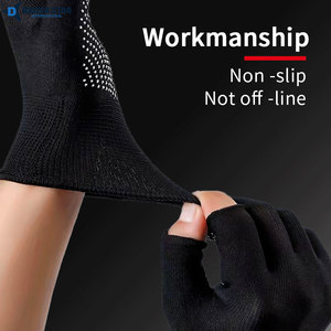 Custom Logo <b>Half</b> Finger Bike Gloves Anti <b>Slip</b> Shock Absorbing Cycling Gloves - Product Image 6