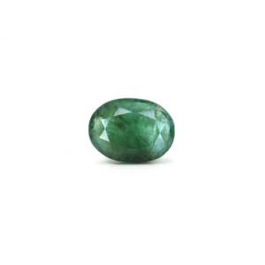 Lab-Created Emerald Green Trillion 3.73 Carat Certified Wholesale Gemstone - Product Image 1