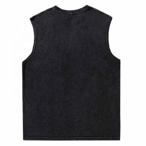 Débardeur promotionnel personnalisé pour hommes, coupe profonde, idéal pour la gym, vente en gros - Product Image 2