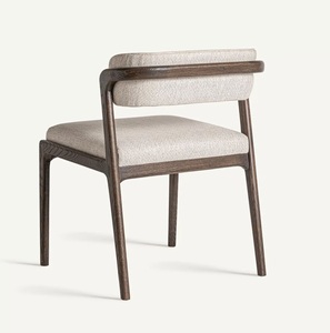 Sillón de Madera de Estilo Moderno de Mediados de Siglo con Cojín de Tela, Silla de Comedor Resistente para Restaurante, Cafetería, Hotel, para Venta al Por Mayor y Exportación - Product Image 4