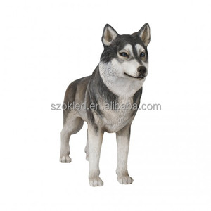 Husky Mouton Dynamite Boîte Dinosaure Halloween Citrouille Poussin Père Noël Chat Chaudron Oeuf De Pâques Maison En Fibre De Verre Résine Décoration - Product Image 6