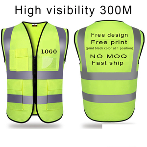Chaleco de Seguridad de Poliéster Impermeable de Alta Visibilidad, Amarillo Fluorescente, con Rayas Reflectantes, Múltiples Bolsillos, Unisex, Talla XL - Product Image 2