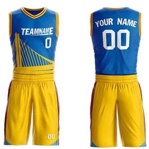 Maillot de basketball réversible personnalisable 2026, séchage rapide, respirant, écologique, imprimé sur le devant, ensemble double couche par sublimation - Product Image 2