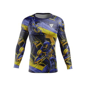 Camiseta de Compresión para Niños de Alta Calidad OEM, Protección UV, Secado Rápido, Spandex/Poliéster, para Surf, Natación y Actividades al Aire Libre - Product Image 2