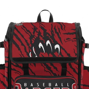 Mochilas de béisbol nuevas 2026 con compartimento para casco, fundas para bate, bolsillo para zapatos y cremalleras de rodillo para entrenamiento al aire libre - Product Image 5