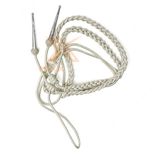Aiguillettes décoratives en fil de métal tressé pour vêtements de cérémonie, garniture de cordon d'épaule, fourniture en gros - Product Image 2