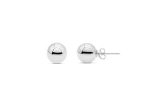 ต่างหูแบบลูกบอลเรียบๆ [เส้นผ่านศูนย์กลาง 10.0 มม.] - Product Image 1