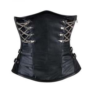 Corset Bustier en Cuir de Qualité Supérieure pour Femme, Amincissant la Taille, Respirant, à Contrôle Moyen - Product Image 1
