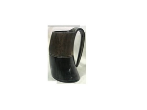 Jarra Vikinga Hecha a Mano con Cuerno Natural - Cuerno de Buey/Búfalo Auténtico, Apta para Lavavajillas, Diseño de Imitación Antigua, Regalo para Bodas y Festividades - Product Image 6