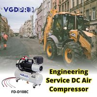 Compresseur d'air Portable 12V 8L réservoir haute efficacité Long Cycle de service Auto coupe Piston compresseur industriel sans huile résistant aux intempéries