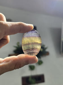 La última piedra preciosa natural de alta calidad, piedra de preocupación de fluorita, piedra curativa calmante, inspiración, Chakra, piedra curativa para el pulgar a granel - Product Image 3