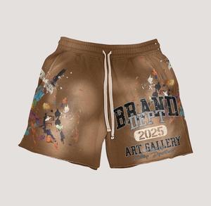 Ensemble court 2 pièces pour homme, été, t-shirt et short, respirant, 100% coton, style streetwear, imprimé en sérigraphie - Product Image 3