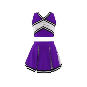Uniforme de cheerleading léger de couleur unie, uniforme de cheerleading de qualité supérieure - Product Image 6