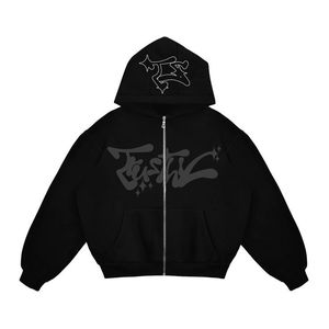 Sudadera con capucha unisex Essentials de 470 g, de alta calidad, con hombros caídos, estilo cropped y boxy, con cremallera y tejido grueso. - Product Image 6