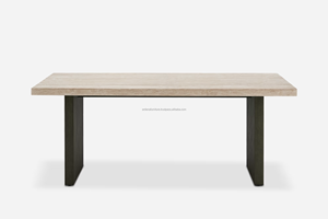 Contemporary Design Modern Durable Wooden Dining Table Set for Home Apartment Farmhouse Villa Dining Rooms Dining Room Furniture - Product Image 2