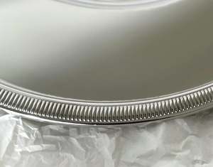 Platos y bandejas de metal plateado de alta calidad para restaurantes, eventos, decoración de mesas, platos plateados, tamaño personalizado disponible. - Product Image 5