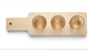 Support élégant en bois pour verres, design minimaliste, organisateur de vaisselle de cuisine, étagère de rangement durable à un seul niveau - Product Image 5