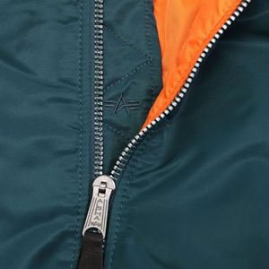 Blouson Aviateur Homme Hiver Automne Style MA1 Sport Décontracté Coton Fermeture Éclair Col Montant Grande Taille Uni Tendance Urbaine - Product Image 5
