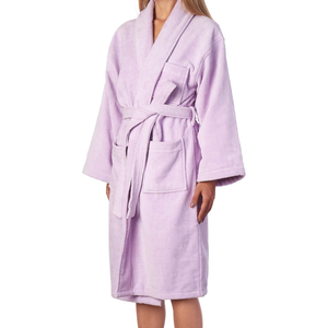 Albornoz de Hotel de Lujo 100% Algodón, Paquete Combinado con Bolsillos Delanteros, Ropa de Dormir con Logotipo Personalizado para Hombre y Mujer - Product Image 5