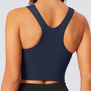 2026 Recycle Factory Design Wholesale Performance Women's High Support Seamless Sports <b>Bra</b> Crisscross <b>Straps</b> Quick Dry <b>Bra</b> - Product Image 5