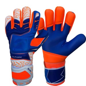 Gants de gardien de but de football professionnels personnalisés avec logo, respirants, coupe-vent, de haute qualité, pour hommes et femmes, en caoutchouc, pour l'entraînement en extérieur - Product Image 1