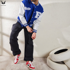 Chaqueta Varsity Vintage para Hombre, Chaqueta Bomber con Bordado y Parches, Ropa Urbana de Alta Calidad, Chaqueta Universitaria Unisex - Product Image 4