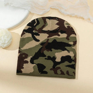 Camouflage Knitted Hat Men Cry <b>Caps</b> Autumn/<b>winter</b> Warm Street Style Casual Beanie Beanie <b>Caps</b> - Product Image 5
