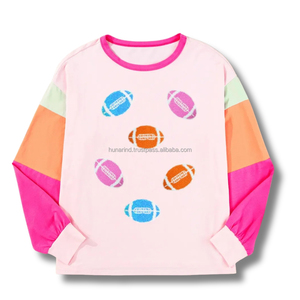 Sudadera de Lentejuelas con Diseño de Fútbol Americano para Fanáticos Universitarios, Tendencia para el Día del Partido |   Colección Elite Varsity Boutique, Fabricación de Ropa Deportiva Personalizada - Product Image 2