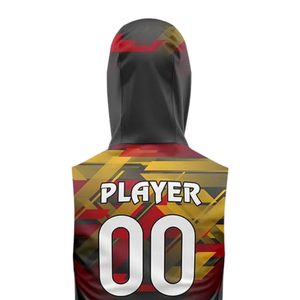 Camiseta de Fútbol 7v7 para Niños, Sin Mangas, con Capucha, Uniforme de Equipo Personalizado, Estampado Geométrico Sublimado, Nombre y Número del Jugador - Product Image 4